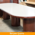 Newstar solid quartz acrylic round table top